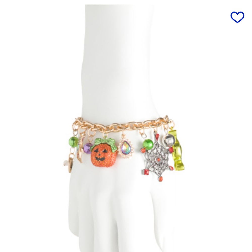 Betsey Johnson Halloween Charm Bracelet - Orange, Green, Gold